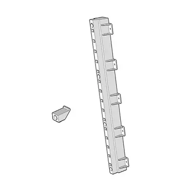 Exclusive Offer Quicktray Pilaster Side Mounting Bracket System 2" Black Tenn-Tex B-525-03